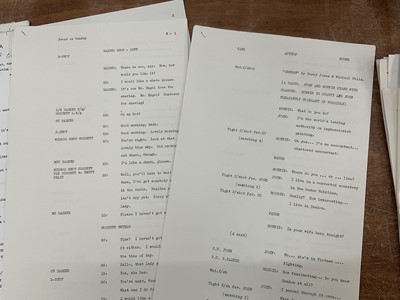 Lot Collection of 25 original sketches from Frost on Sunday, authors unknown, the performers including Ronnie Barker, Ronnie Corbett, Josephine Tewson and others, some annotated