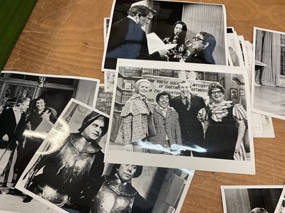 Lot Photographs from The Frost Report and Frost on Sunday, subjects including The Two Ronnies, John Cleese, Michael Palin, Roy Kinnear, Danny La Rue, Hattie Jacques and others. Provenance: Josephine...