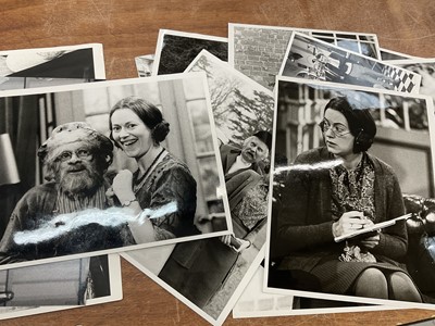 Lot Photographs relating to Josephine Tewson and Ronnie Barker, including stills from Hark at Barker, Clarence, Corbett's Follies, Shelley, Coppers End. Provenance: Josephine Tewson collection