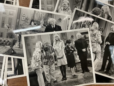 Lot Photographs relating to Josephine Tewson and Ronnie Barker, including stills from Hark at Barker, Clarence, Corbett's Follies, Shelley, Coppers End. Provenance: Josephine Tewson collection