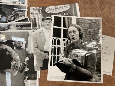 Lot Photographs relating to Josephine Tewson and Ronnie Barker, including stills from Hark at Barker, Clarence, Corbett's Follies, Shelley, Coppers End. Provenance: Josephine Tewson collection