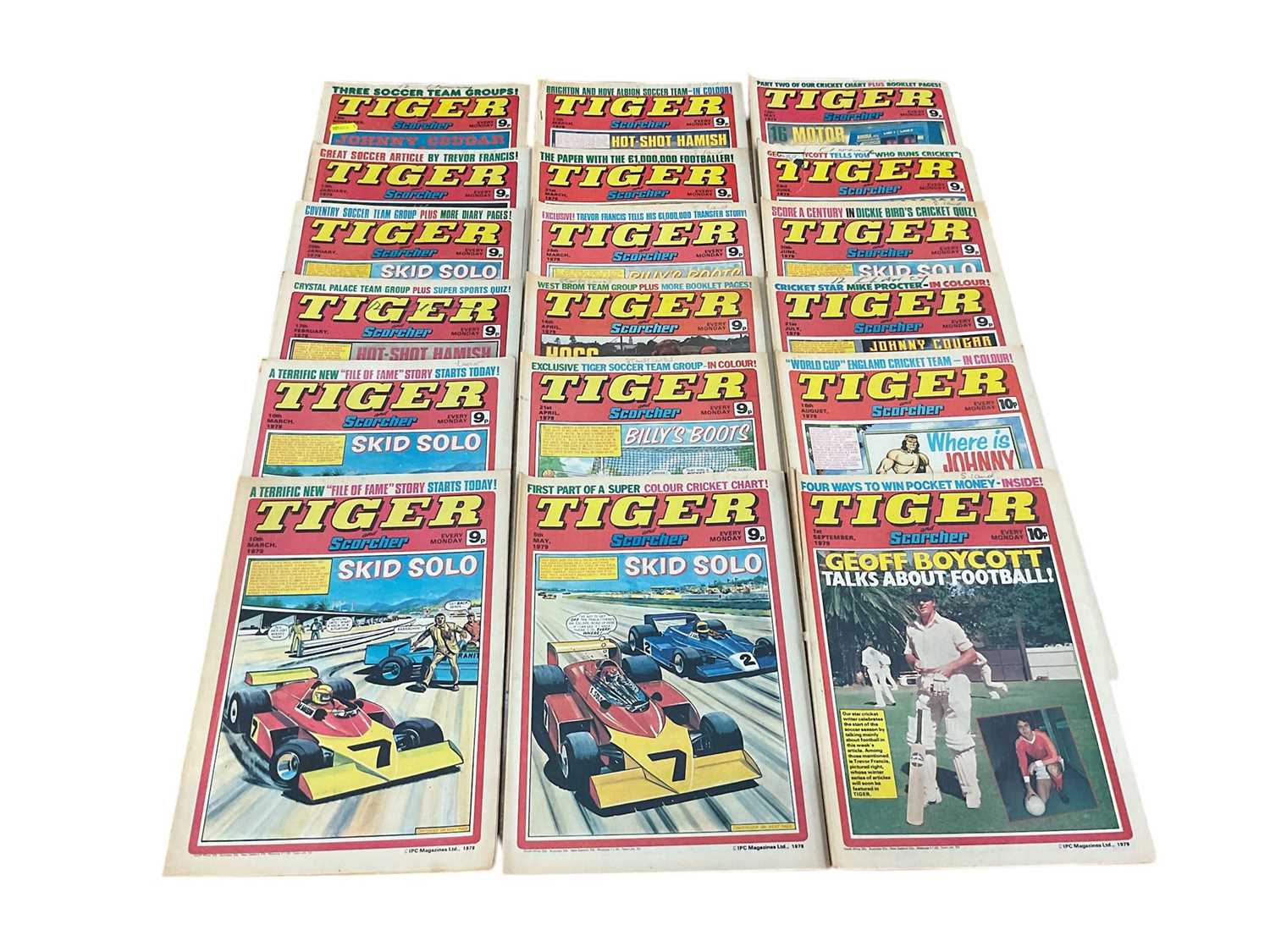Lot 1629 - Box of Comics to include collection Tiger and Scorcher (1979), School Fun #1-33 (1980s), The Dandy (mostly 70s/80s), The Beano (mostly 70s/80s), Buster comic (1980s) and others