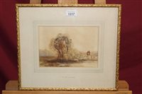 Lot 1317 - Peter De Wint (1784 - 1849), watercolour - two...