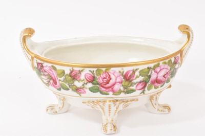 Lot 41 - Two early 19th century English porcelain pots, possibly Coalport