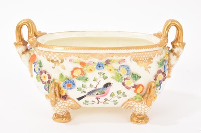 Lot 41 - Two early 19th century English porcelain pots, possibly Coalport