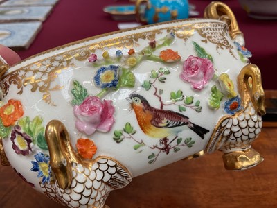 Lot 41 - Two early 19th century English porcelain pots, possibly Coalport
