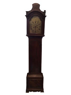 Lot 580 - Good early George III mahogany cased longcase clock by Thomas H Hunsdon of Chelmsford