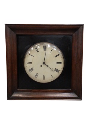 Lot 391 - 19th century Continental wall clock in box frame