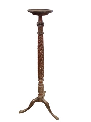Lot 1329 - Mahogany torchère stand