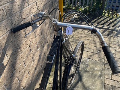 Lot 2688 - 'The Dursley Pedersen Cycle Co, Dursley England' bicycle in black painted finish with brown leather Kempek saddle.