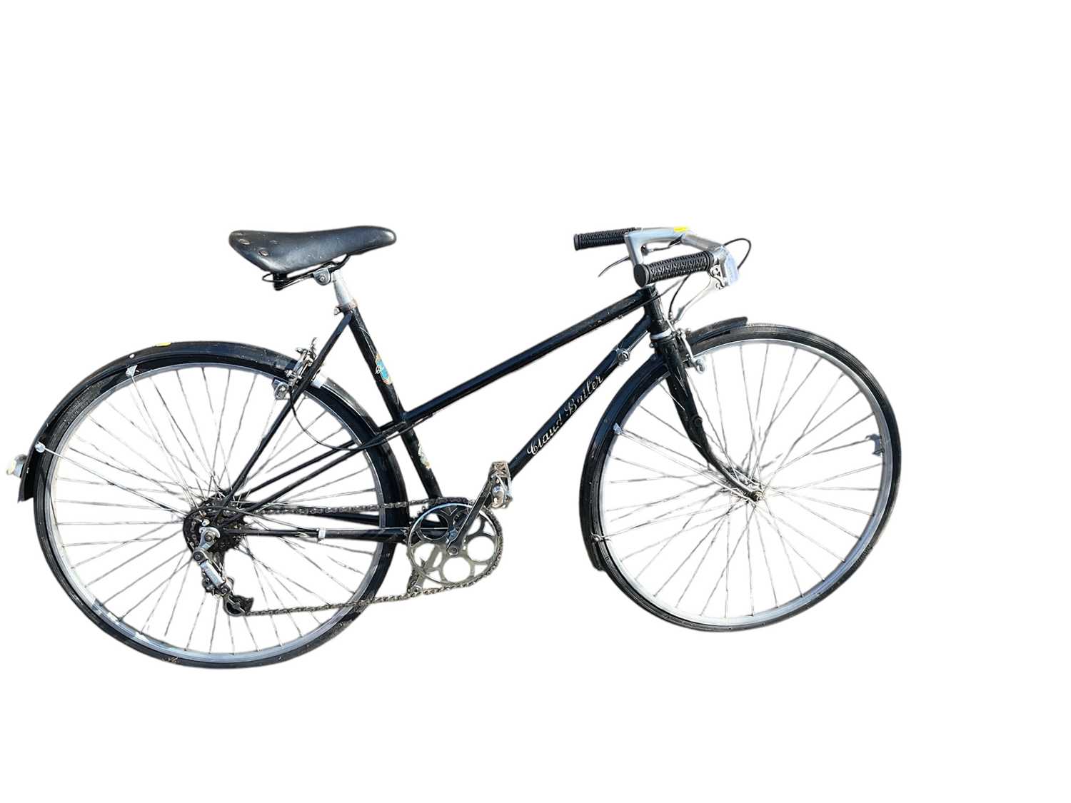 Lot 2692 - Vintage Claud Butler bicycle in black painted finish