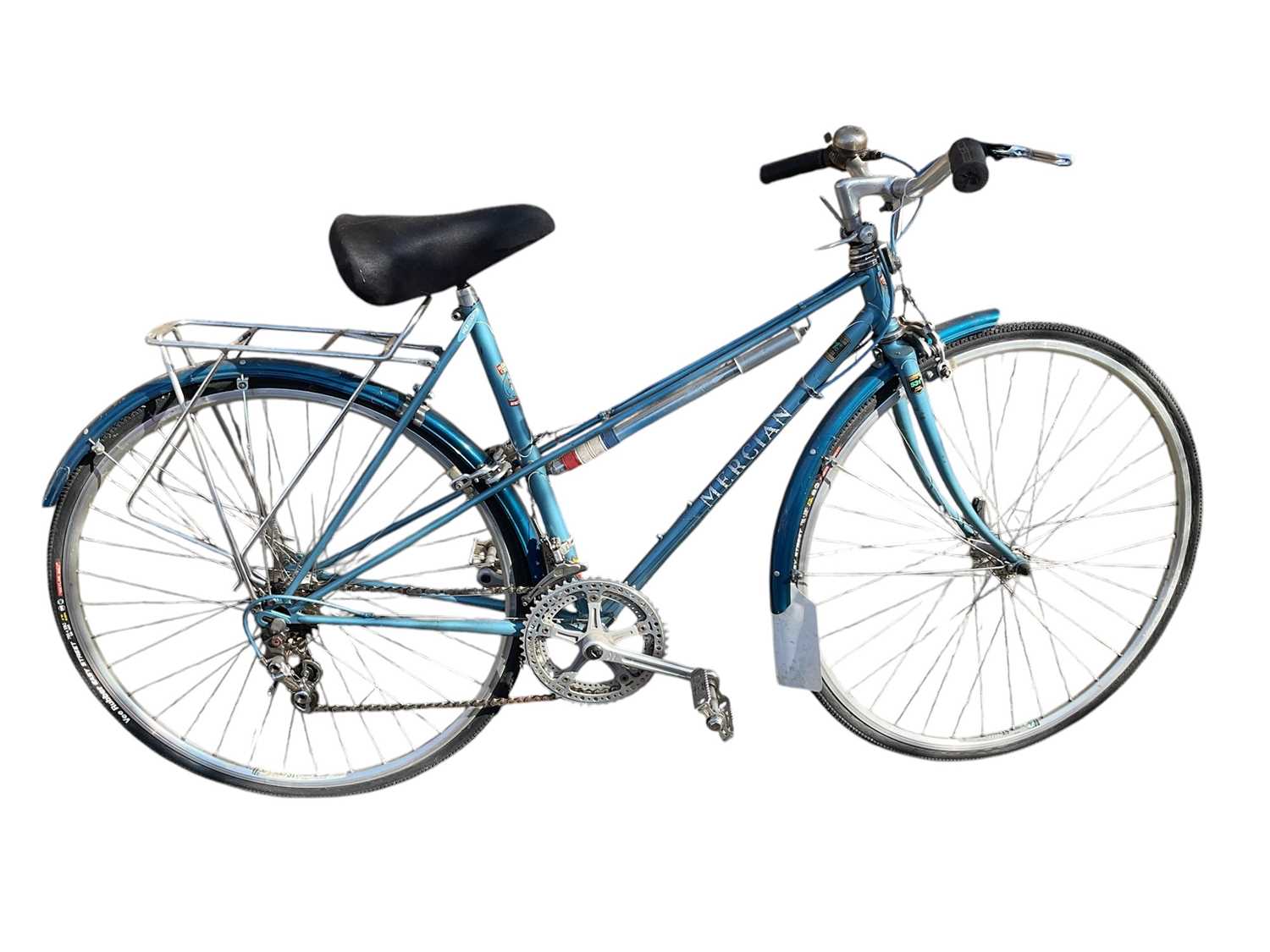Lot 2694 - Vintage Mercian Cycles bicycle in blue metallic finish.
