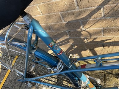 Lot 2694 - Vintage Mercian Cycles bicycle in blue metallic finish.