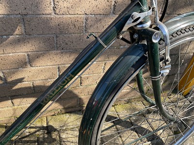 Lot 2698 - Vintage Raleigh Superbe bicycle in black painted finish.