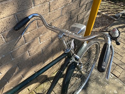Lot 2698 - Vintage Raleigh Superbe bicycle in black painted finish.