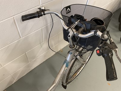 Lot 2701 - Milan 2 electric assisted bicycle in silver finish.