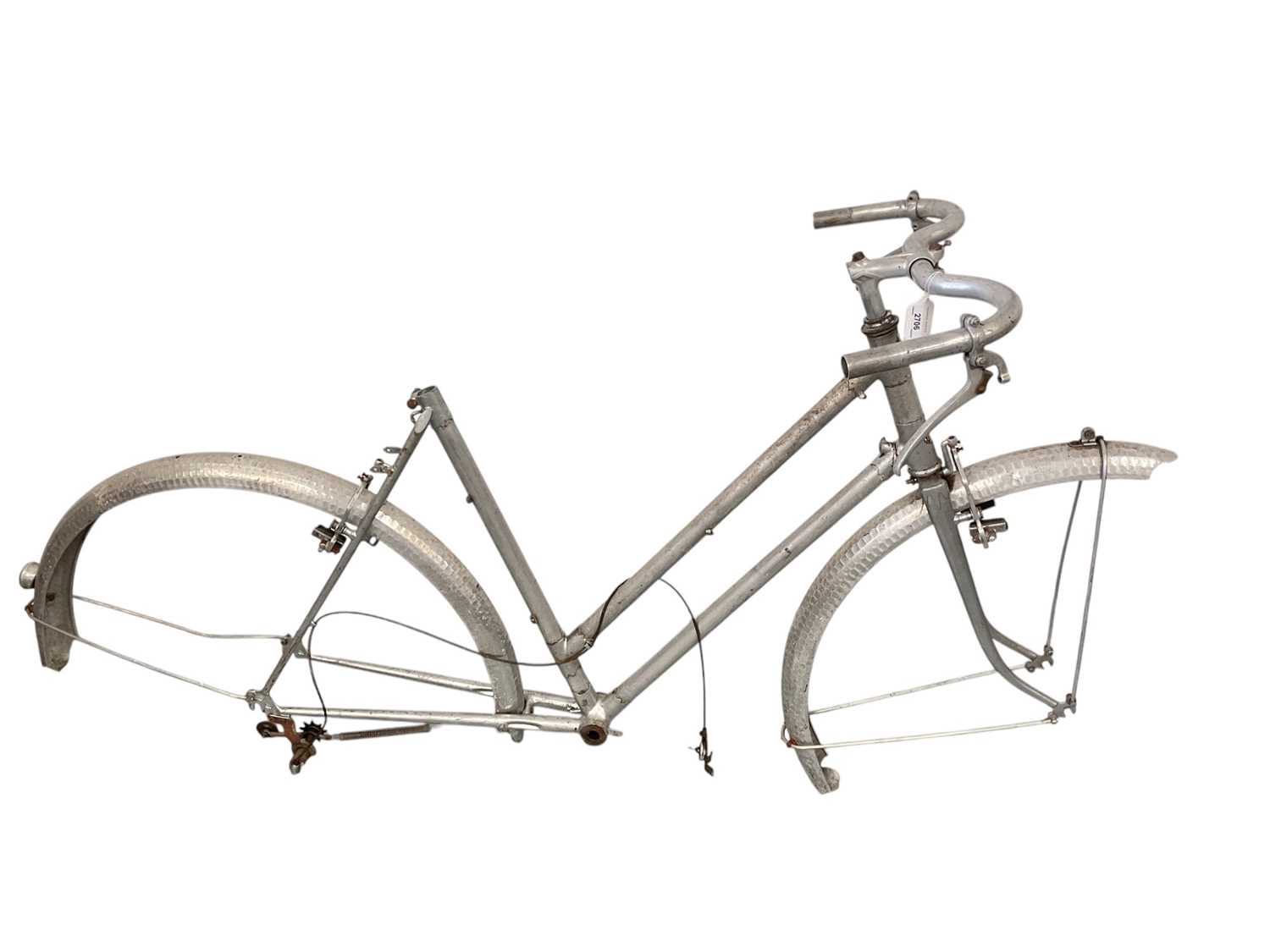 Lot 2706 - Group of four various bicycle frames to include a Robin Hood racing bike frame (4).