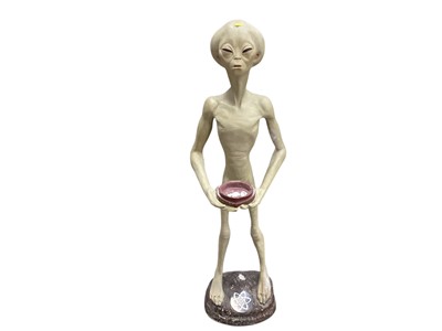 Lot 2535 - Moulded plastic alien figure, 50"