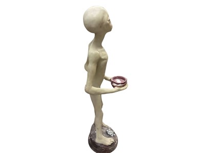 Lot 2535 - Moulded plastic alien figure, 50"