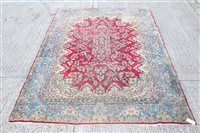 Lot 1785 - Mahal-style carpet - with claret ground and...