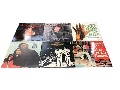 Lot 2354 - Large collection of LP records including Dire Straits, Neil Diamond, Animals, Madonna, Aretha Franklin, various country etc