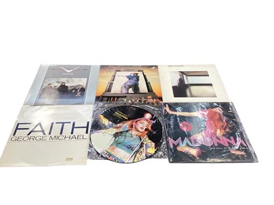 Lot 2354 - Large collection of LP records including Dire Straits, Neil Diamond, Animals, Madonna, Aretha Franklin, various country etc