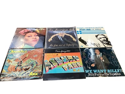 Lot 2354 - Large collection of LP records including Dire Straits, Neil Diamond, Animals, Madonna, Aretha Franklin, various country etc