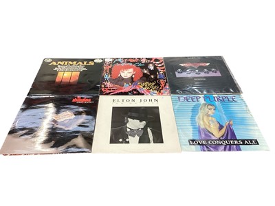 Lot 2354 - Large collection of LP records including Dire Straits, Neil Diamond, Animals, Madonna, Aretha Franklin, various country etc