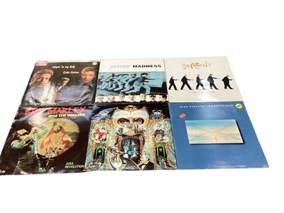 Lot 2354 - Large collection of LP records including Dire Straits, Neil Diamond, Animals, Madonna, Aretha Franklin, various country etc