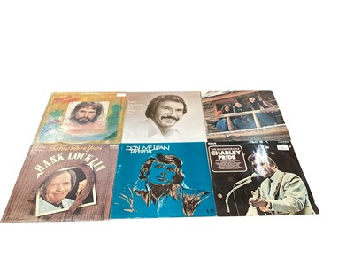 Lot 2354 - Large collection of LP records including Dire Straits, Neil Diamond, Animals, Madonna, Aretha Franklin, various country etc