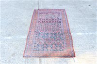 Lot 1787 - Eastern rug - navy field with allover...