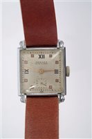 Lot 865 - 1940s gentlemen's Hermes wristWatches in...