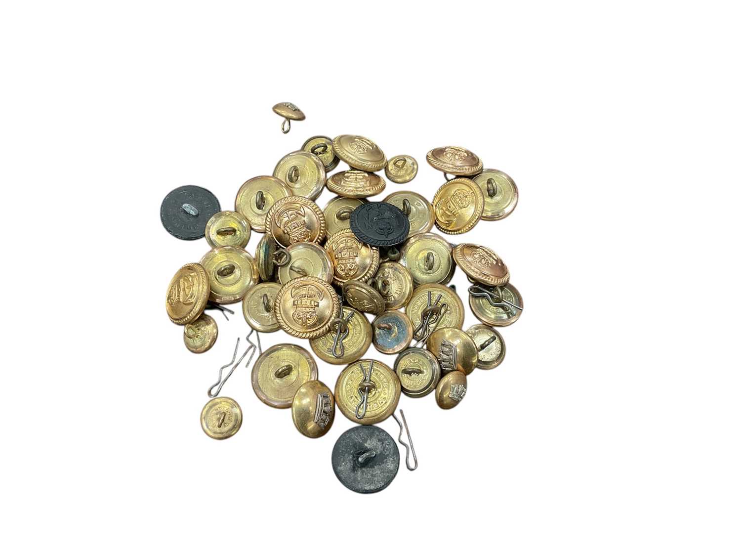 Lot 935 - Collection of Second World War era gilt Royal Navy Uniform buttons.