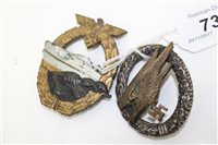 Lot 737 - Nazi Parachute Troopers badge of the Air Force...