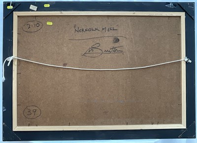 Lot 1147 - W. F. 'Bill' Burton (1907-1995) oil on board - "Norfolk Mill", signed, titled verso, 51cm x 76cm, in gilt frame