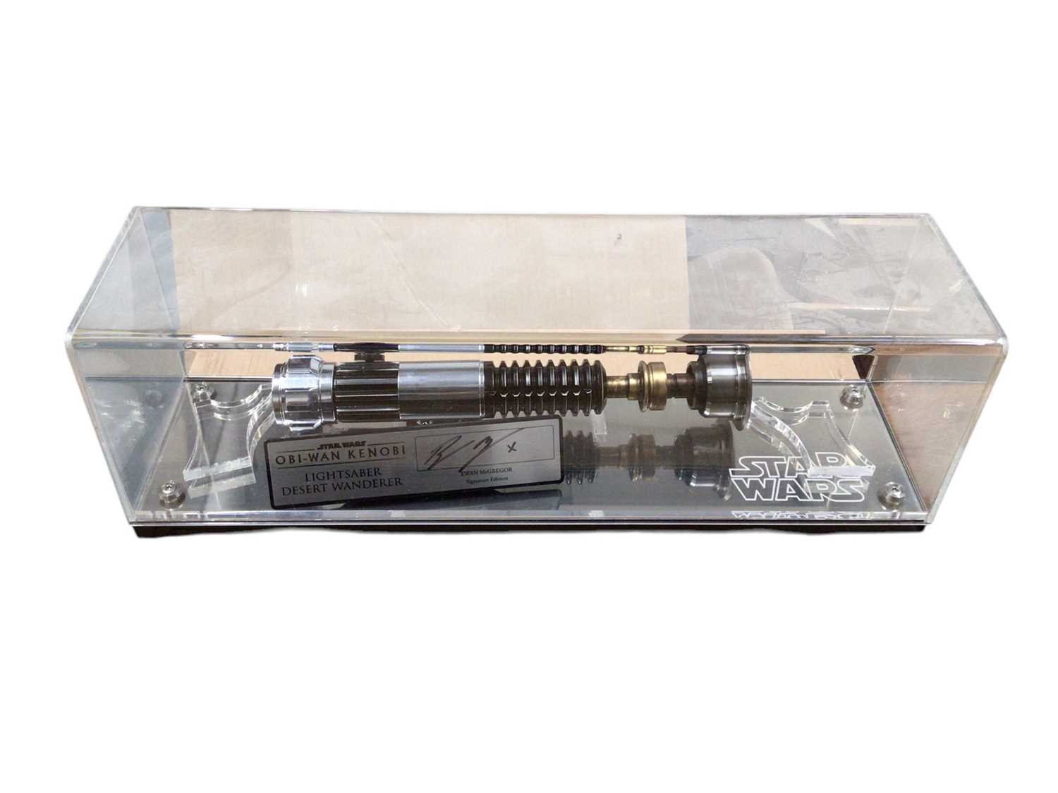 Lot 2 - Star Wars Ewan McGregor Signature Edition Obi-Wan Kenobi lightsaber hilt Desert Wanderer, in display case (1)