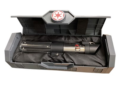 Lot 19 - Disney Star Wars Darth Vader lightsaber hilt, boxed with 36" blade (1)