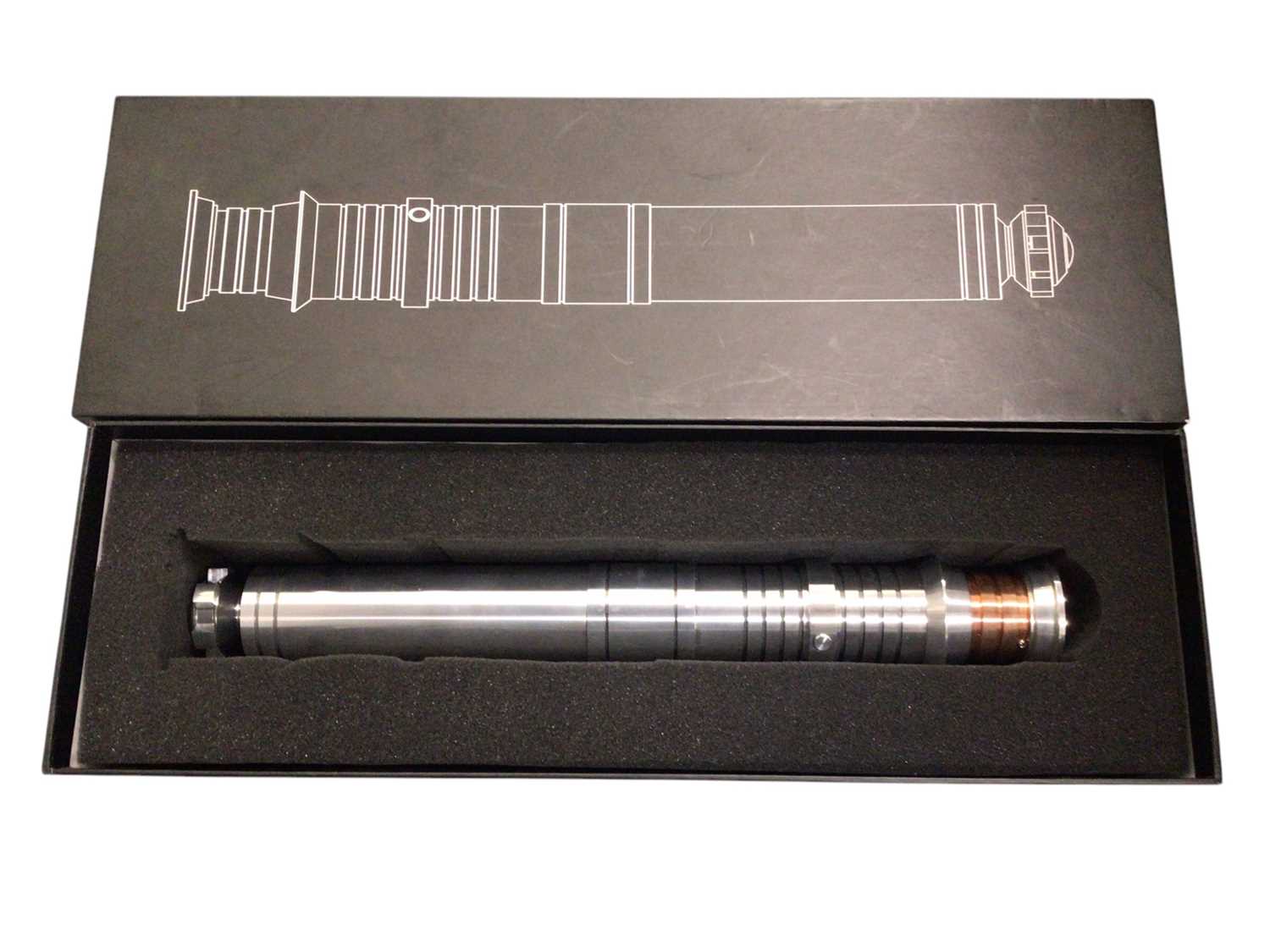Lot 34 - Korbanth Sabers Star Wars Darth Revan-Darkside-Kotor-Custom lightsaber hilt, boxed (1)