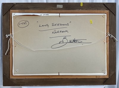 Lot 251 - W.F. (Bill) Burton, oil on canvas, Long Shadows, Norfolk,39cm x 59.5cm, framed