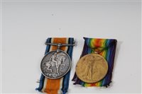 Lot 754 - First World War pair - comprising War and...