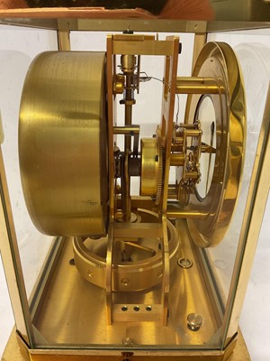 Lot 744 - Jaeger LeCoultre Atmos clock in gilt brass case