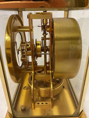 Lot 744 - Jaeger LeCoultre Atmos clock in gilt brass case