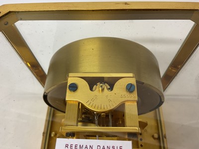Lot 744 - Jaeger LeCoultre Atmos clock in gilt brass case