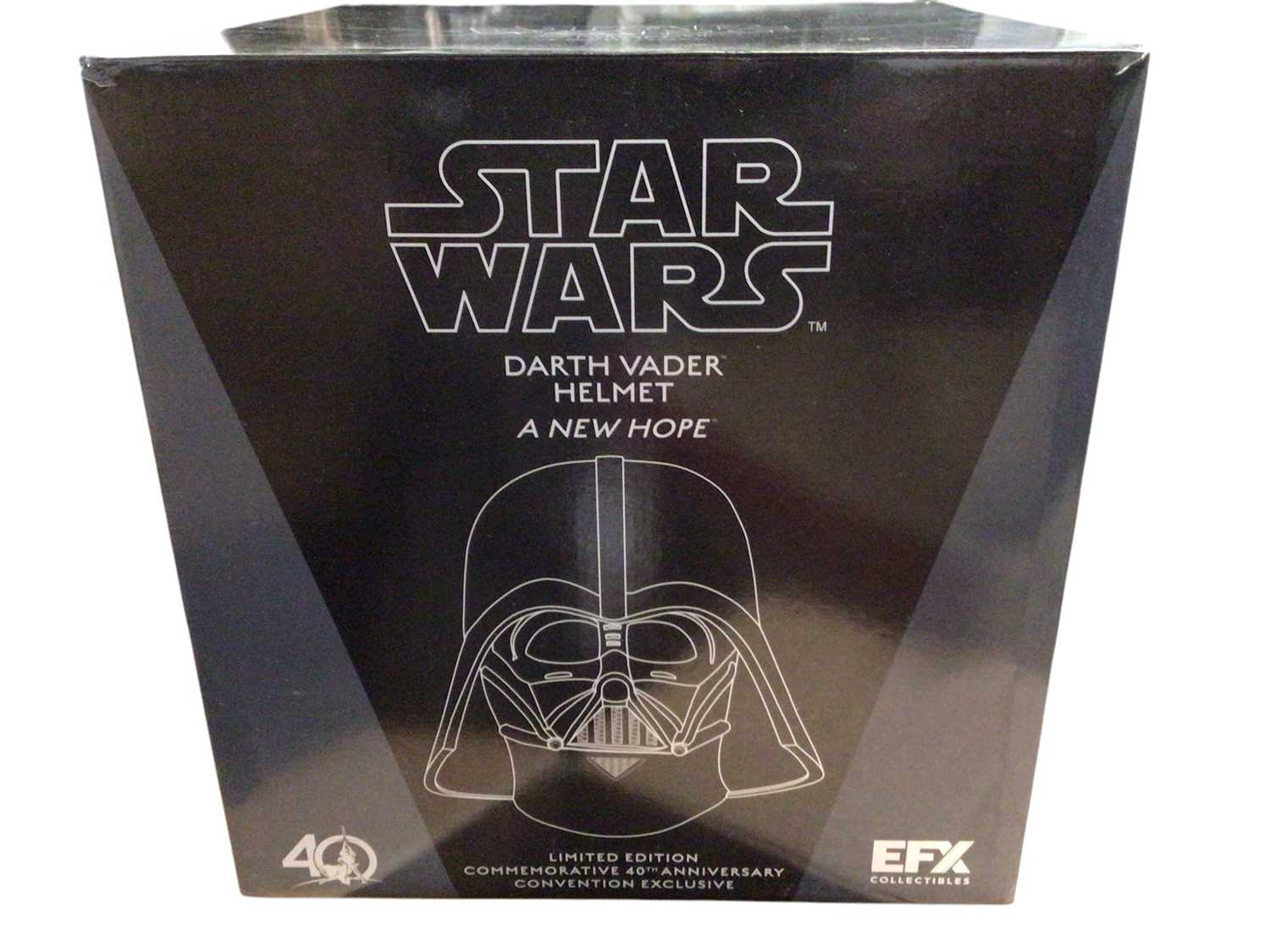 Lot 62 - EFX Star Wars Darth Vader Helmet A New Hope Limited Edition Commemorative 40th Anniversary Convention Exclusive, boxed