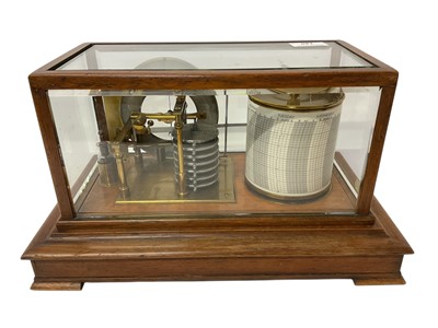 Lot 745 - Edwardian Stormograph in glazed oak case
