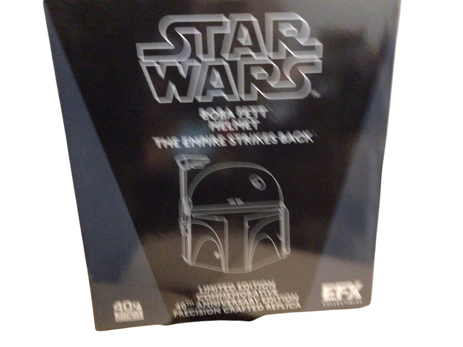 Lot 65 - EFX Star Wars Boba Fett Helmet The Empire Strikes Back Limited Edition Commemorative 40th Anniversary Edition Precision Crafted Replica, boxed