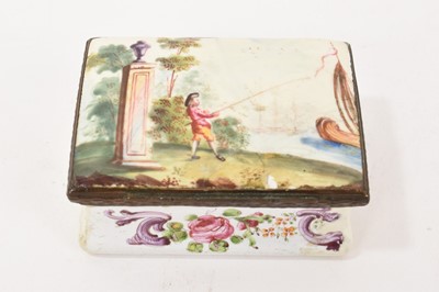 Lot 1141 - South Staffordshire enamel snuff box, circa 1760