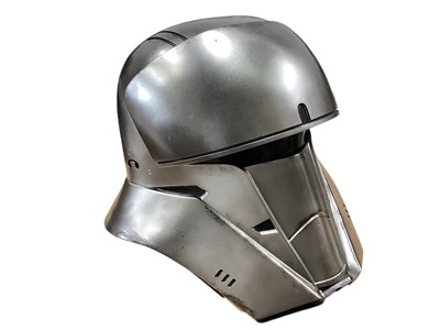 Lot 105 - Star Wars Custom Mandalorian Silver Tank Trooper Helmet (1)