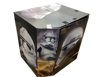 Lot 106 - Hasbro Star Wars Black Series Phase II Clone Trooper Helmet, boxed (1)