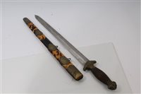 Lot 801 - Late 19th century Chinese Jian sword with...